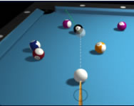 3D billiard 8 ball pool nyugdíjas HTML5 játék
