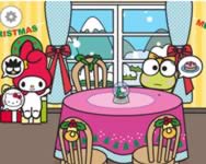 Hello Kitty and friends xmas dinner nyugdíjas HTML5 játék
